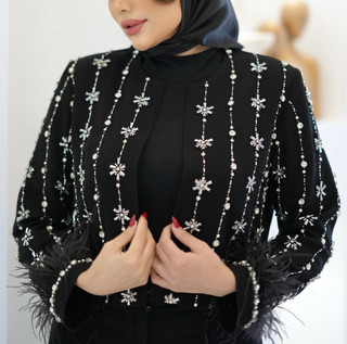 کراپ کت مجلسی مدل شکوفه
