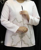 کت زنانه مجلسی جواهر دوزی مدل یاس