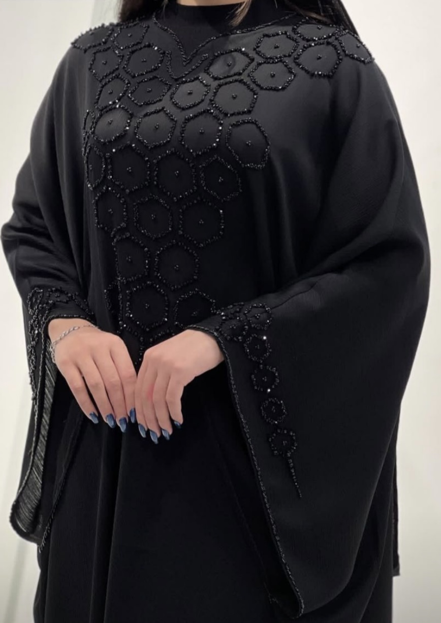 عبای زنانه مجلسی مدل لانه زنبوری